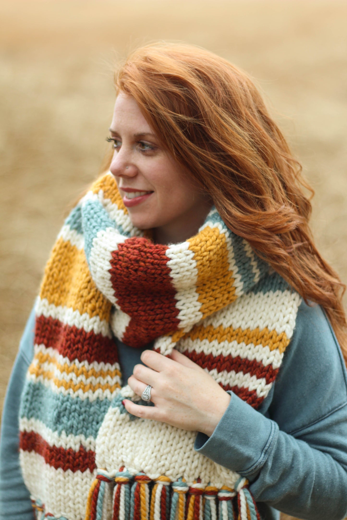 Knit Kit - Scrappy Hat and Scarf