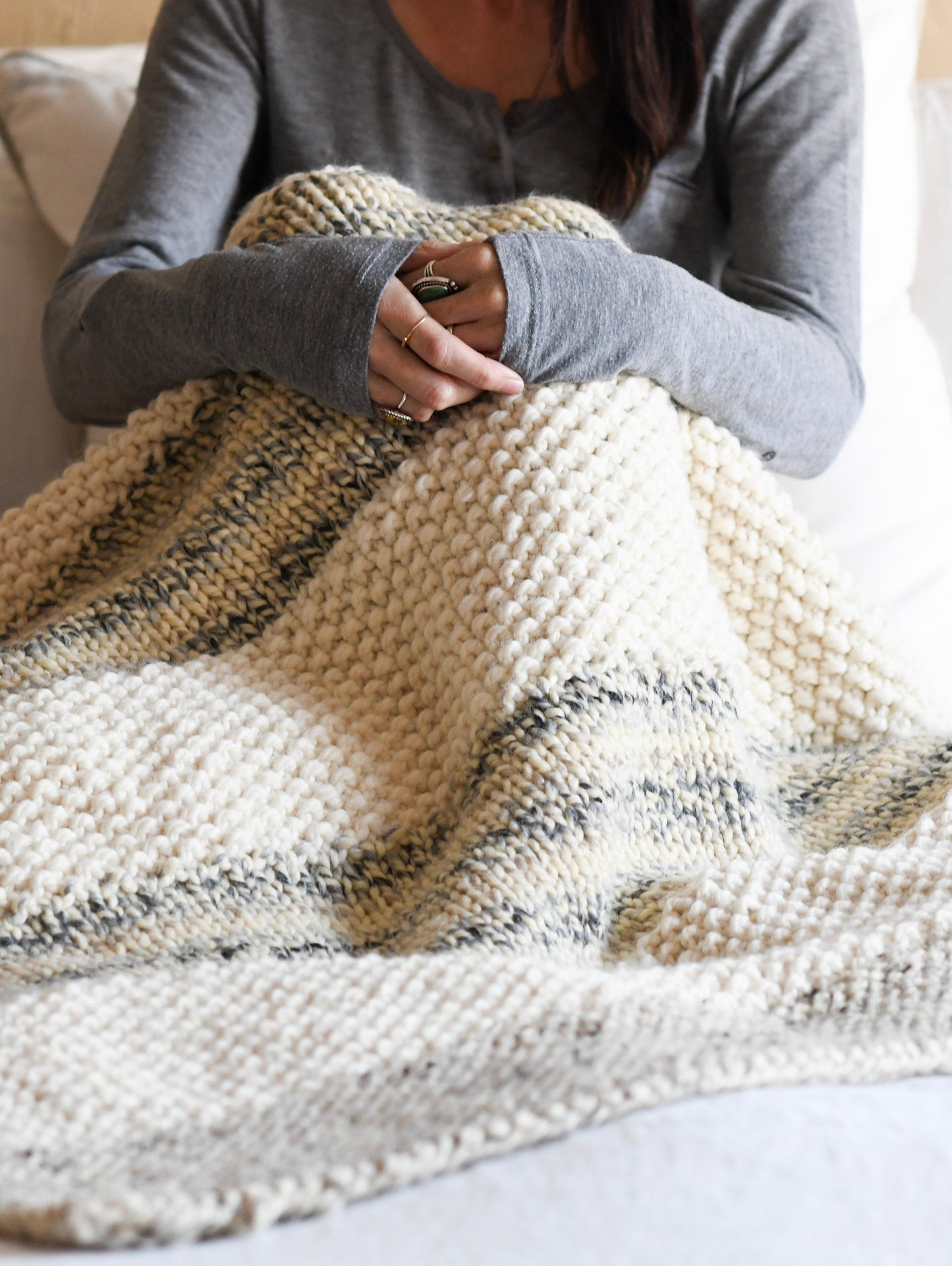 Knit Kit - Winterland Three Stitch Blanket