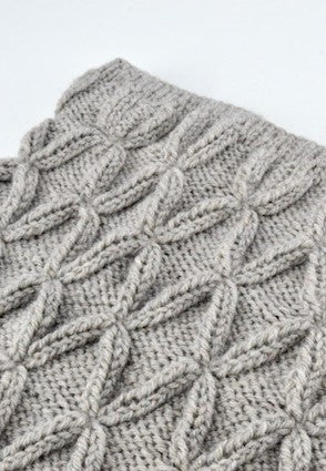 Knit Kit - Faux Cable Cowl