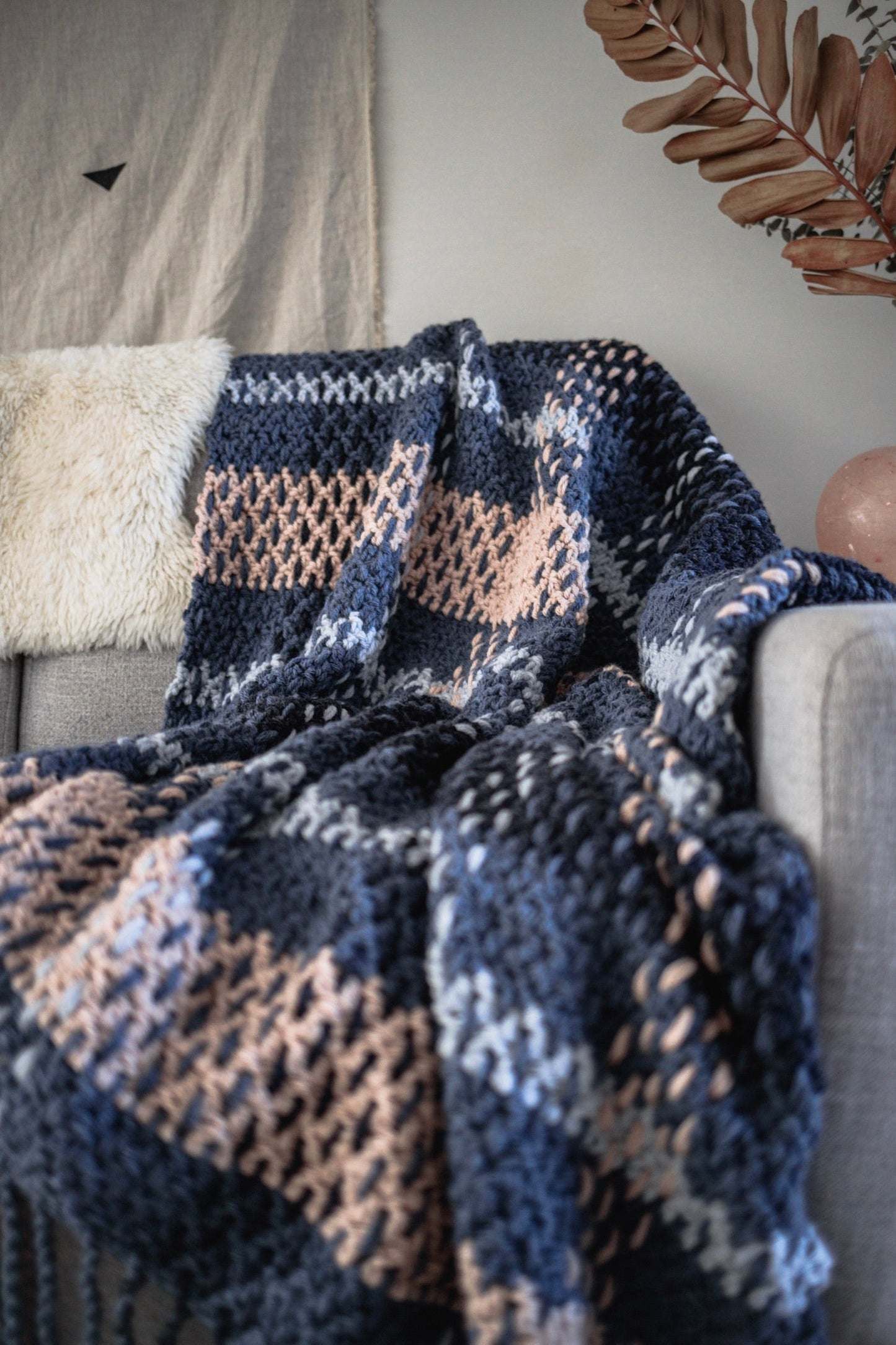 Crochet Kit - Wildwood Plaid Blanket