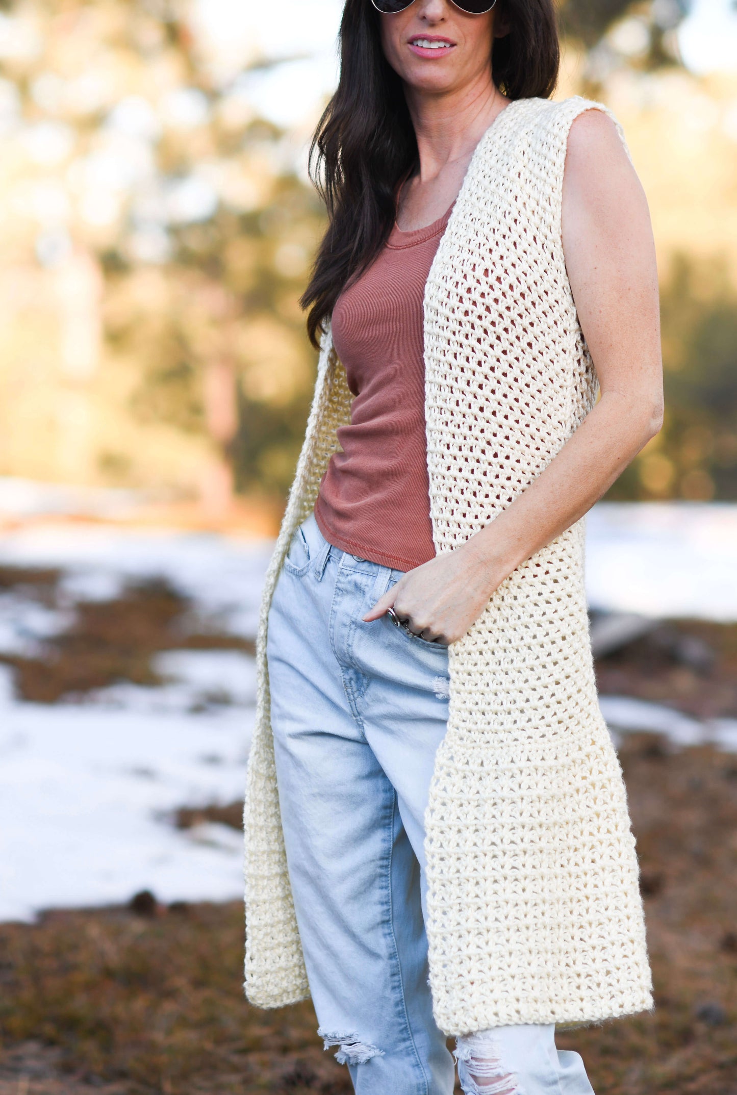 Crochet Kit - Lotus Longline Vest