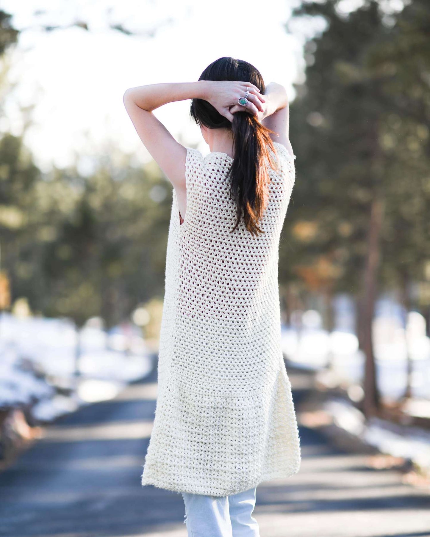Crochet Kit - Lotus Longline Vest