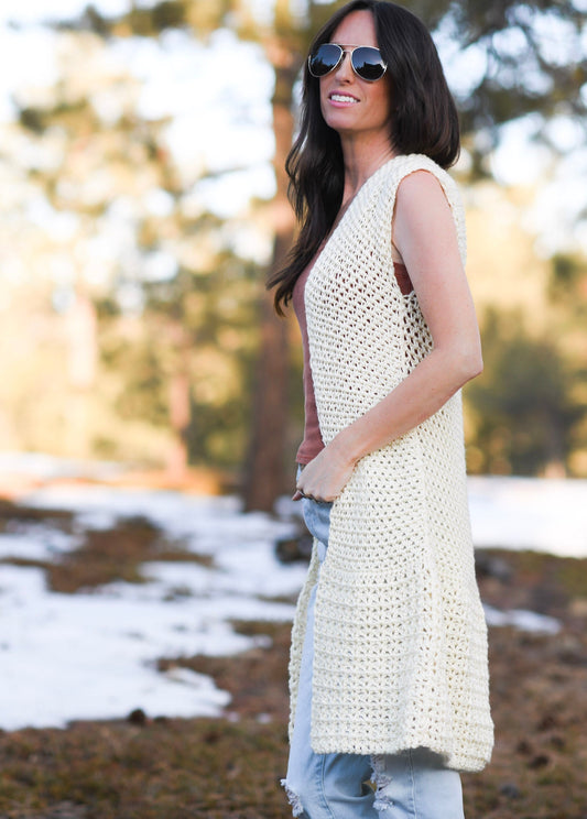 Crochet Kit - Lotus Longline Vest