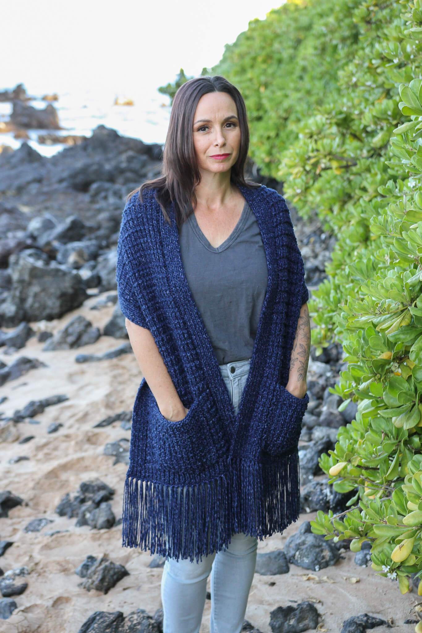 Knit Kit - Down-Home Pocket Shawl