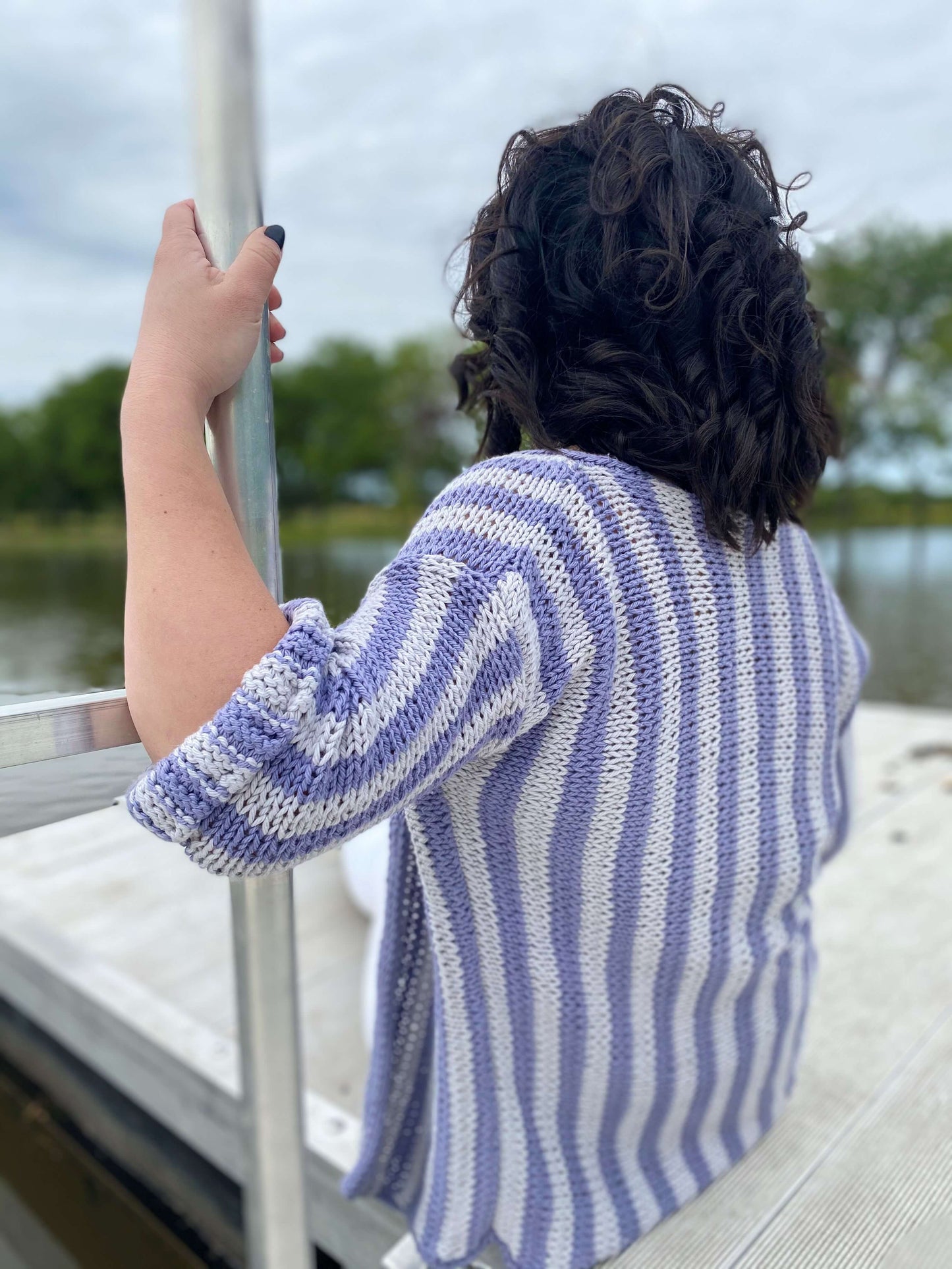 Knit Kit - Boater Striped Cardigan