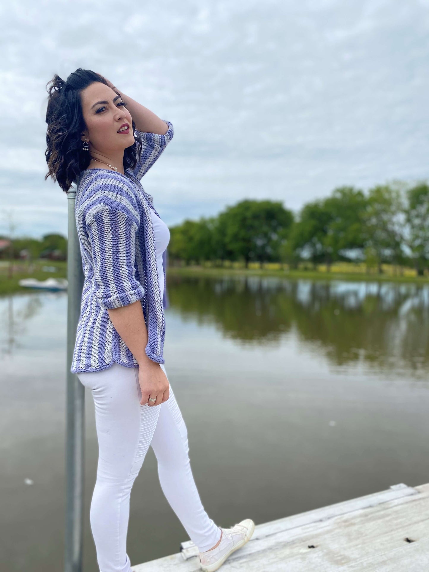 Knit Kit - Boater Striped Cardigan