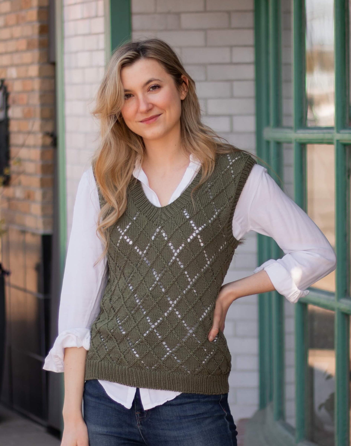 Knit Kit - Argyle Sweater Vest