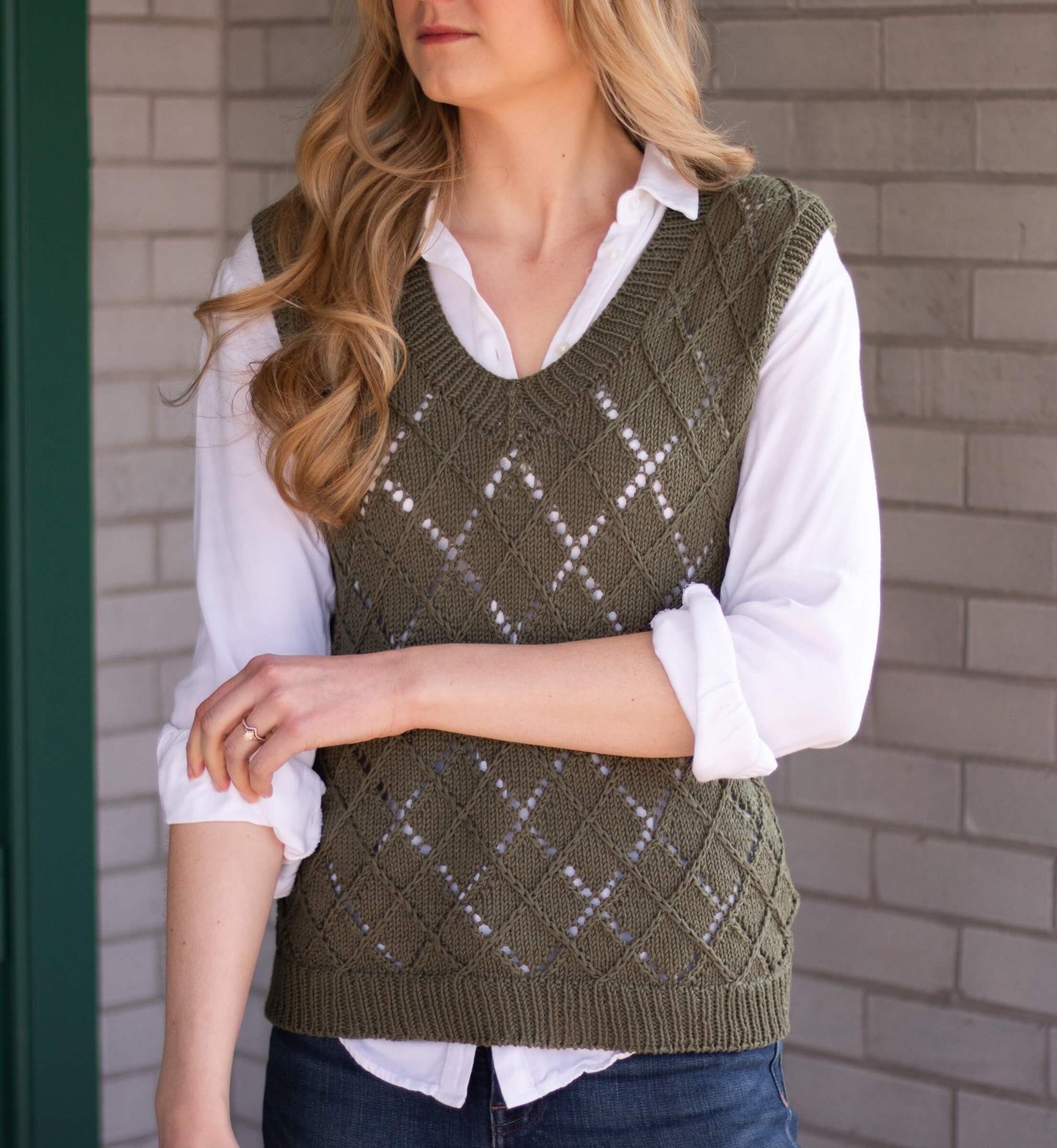 Knit Kit - Argyle Sweater Vest