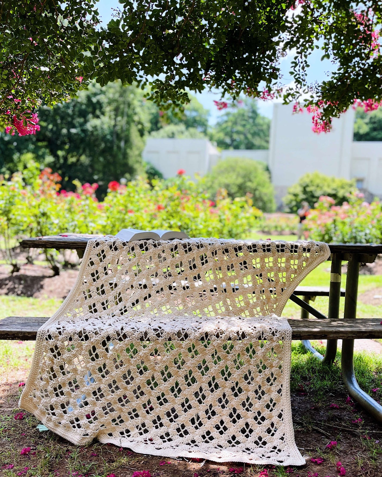 Crochet Kit - Rose Trellis Throw