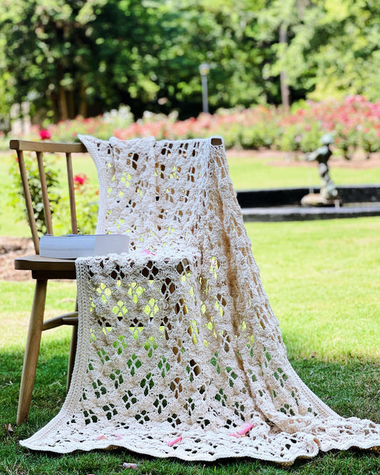 Crochet Kit - Rose Trellis Throw