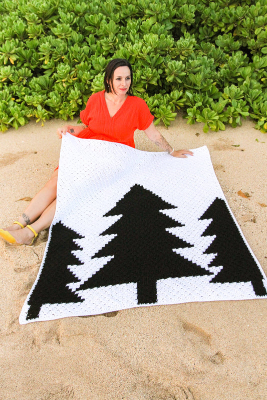 Crochet Kit - Treescape Throw