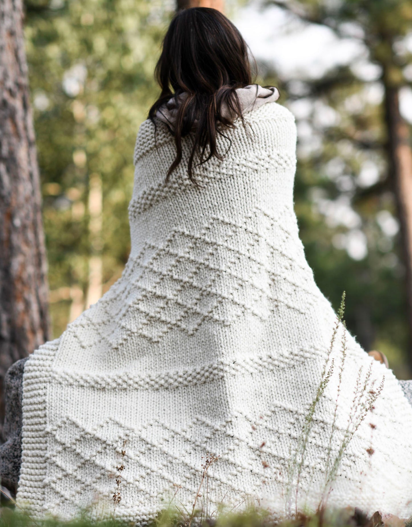 Knit Kit - Snuggly Autumn Lattice Throw