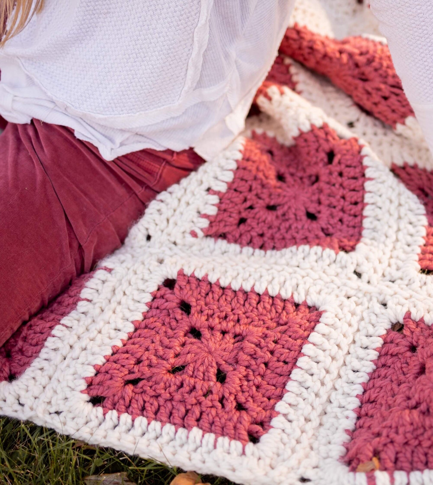 Crochet Kit - Modern Granny Square Blanket