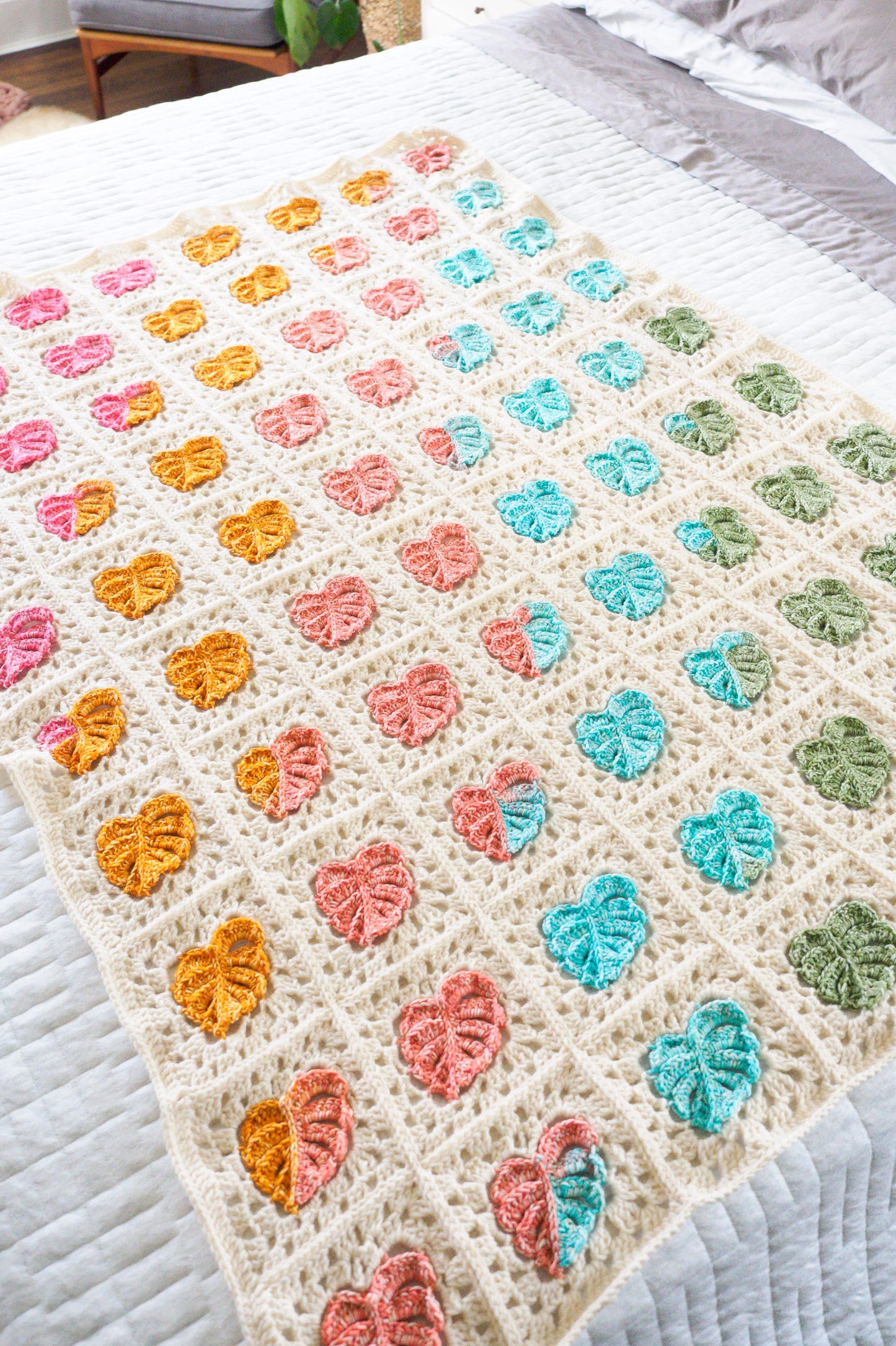 Crochet Kit - Monstera Garden Blanket