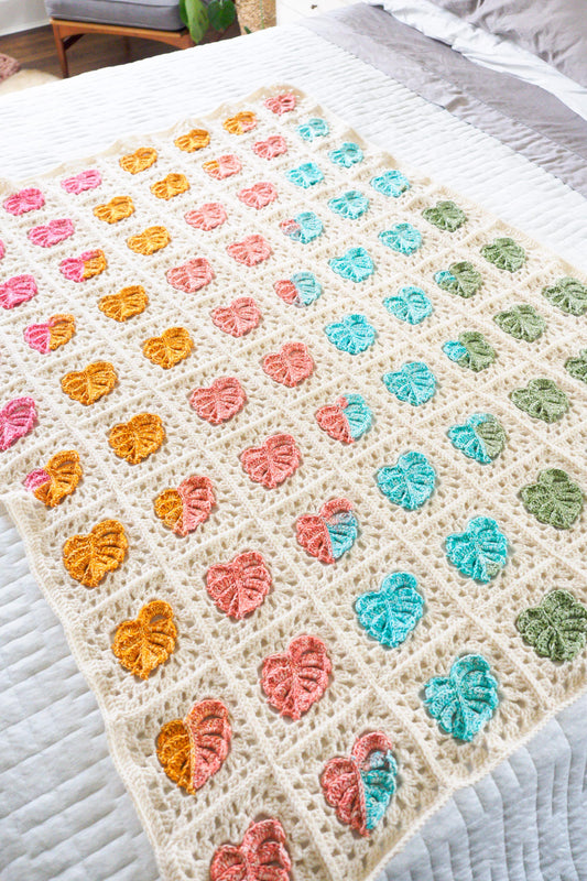 Crochet Kit - Monstera Garden Blanket