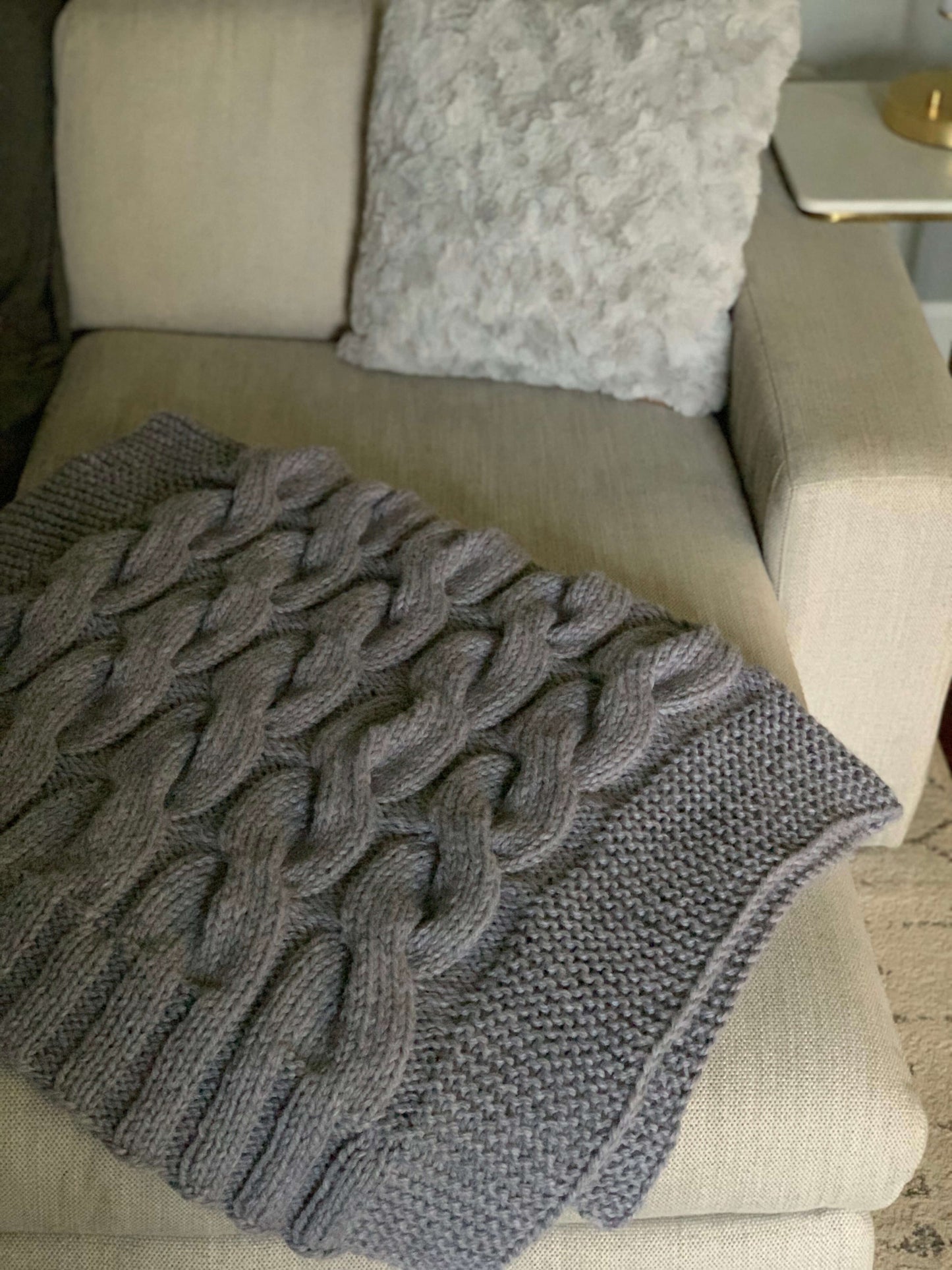 Knit Kit - Cable Throw
