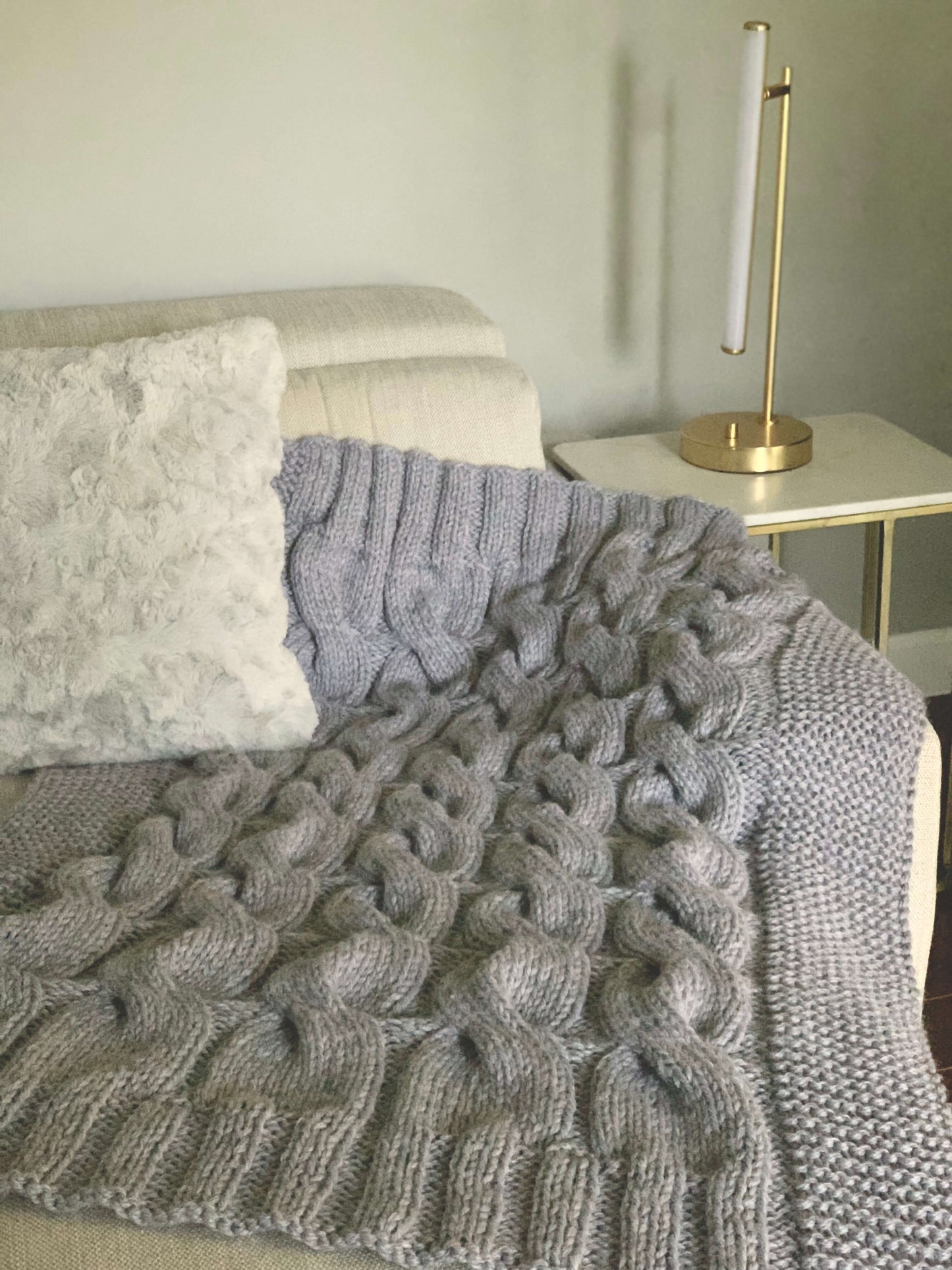 Knit Kit - Cable Throw