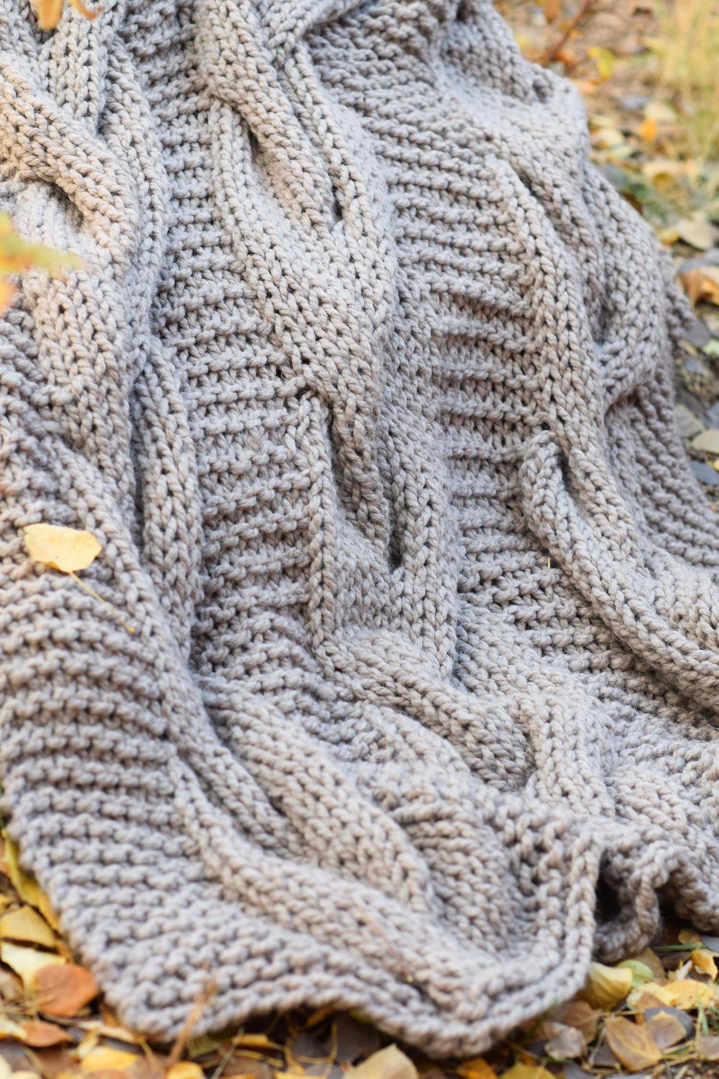 Knit Kit - Grand Cables Throw