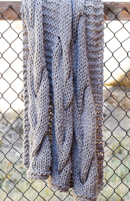 Knit Kit - Grand Cables Throw