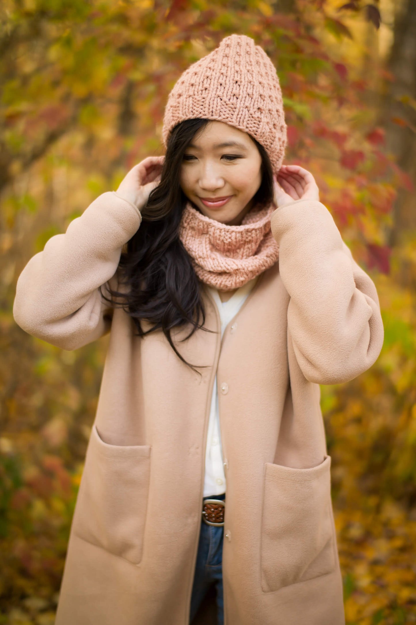 Knit Kit - Bulky Dotty Beanie and Cowl