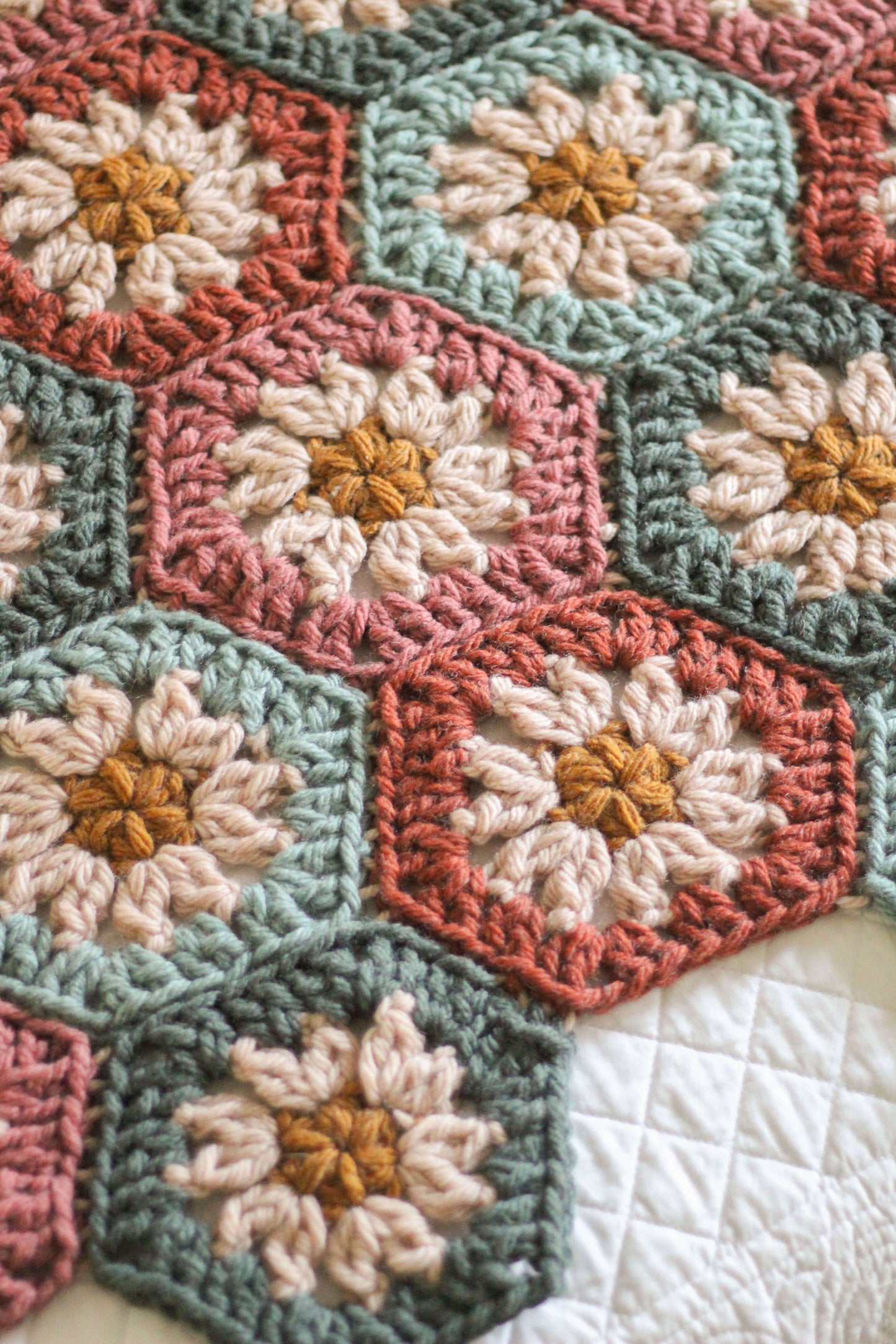 Crochet Kit - Harvest Hexi Quilt