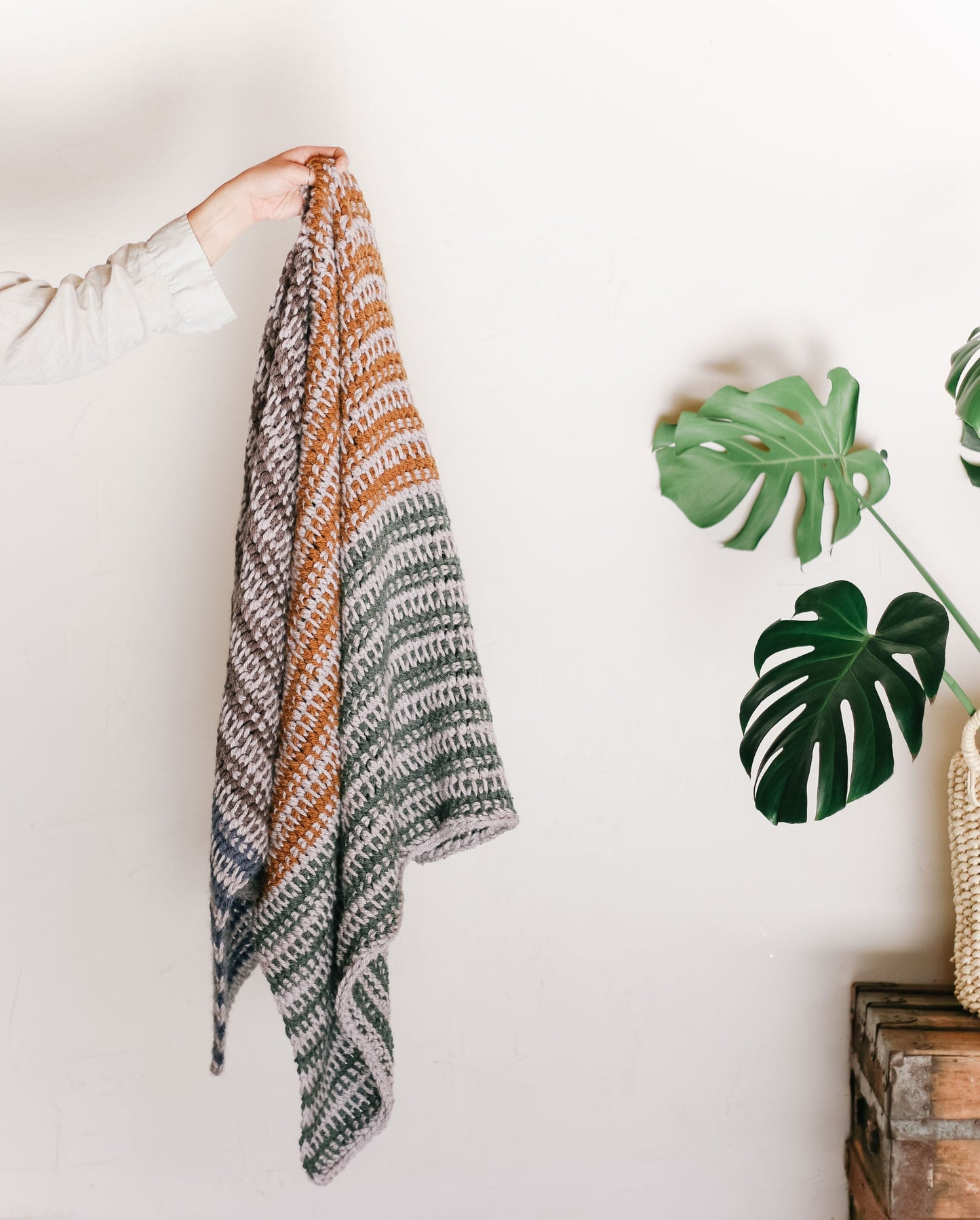 Crochet Kit - Woven Stripes Throw
