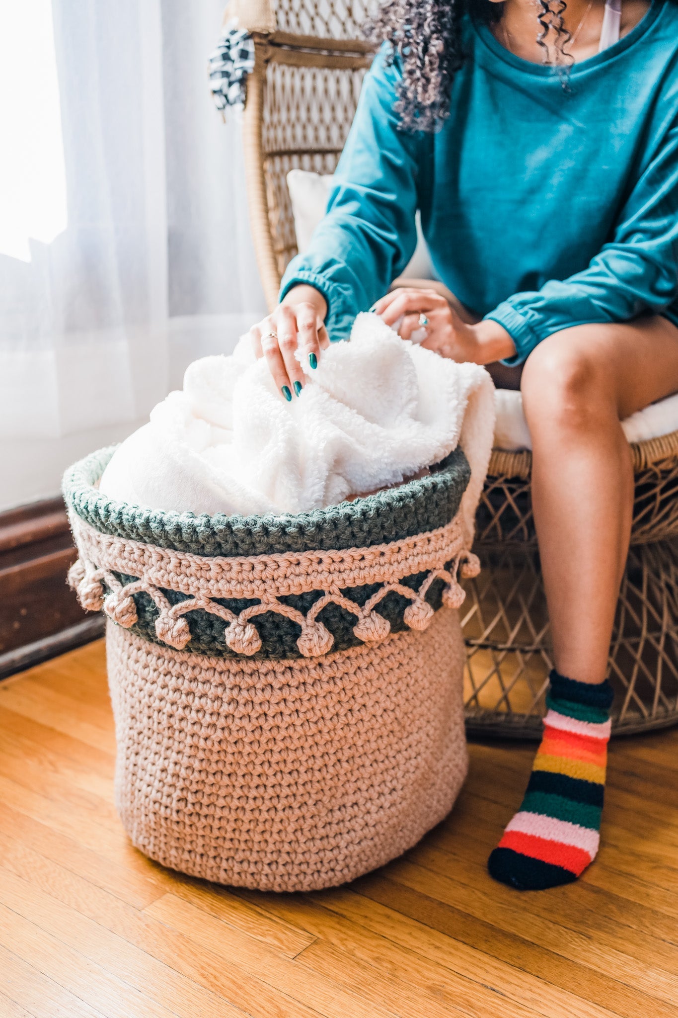 Crochet Kit - Fireside Basket