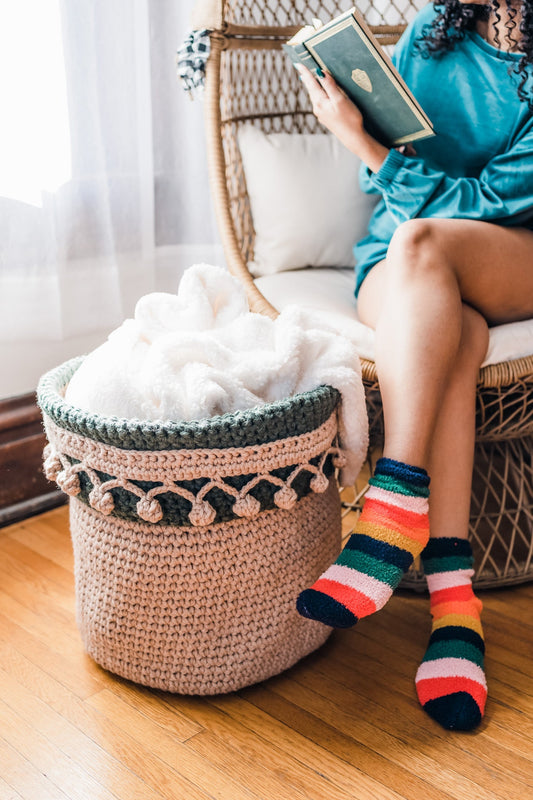 Crochet Kit - Fireside Basket
