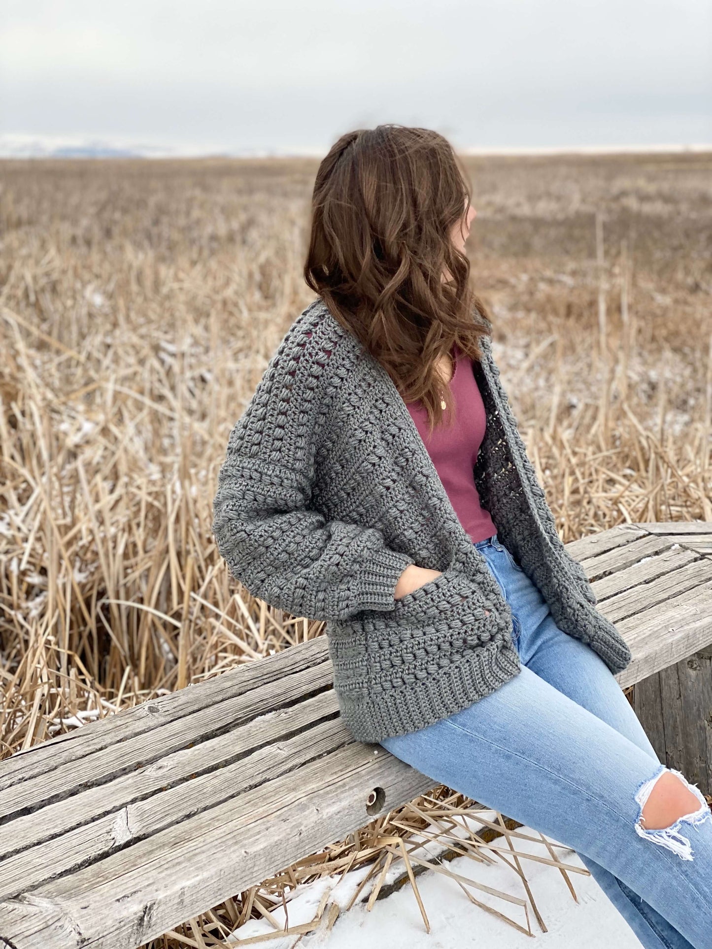 Crochet Kit - The Stony Shore Cardigan