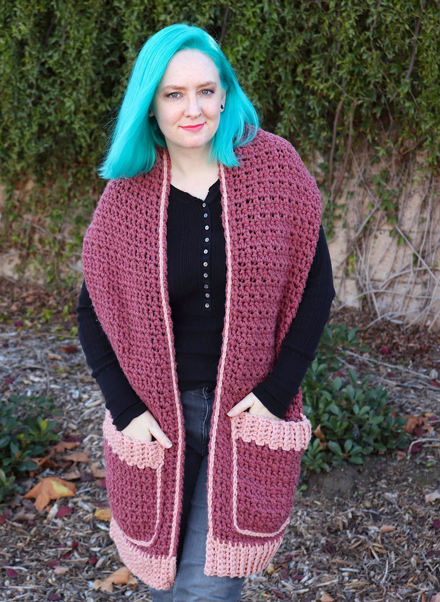 Crochet Kit - Lila Pocket Scarf
