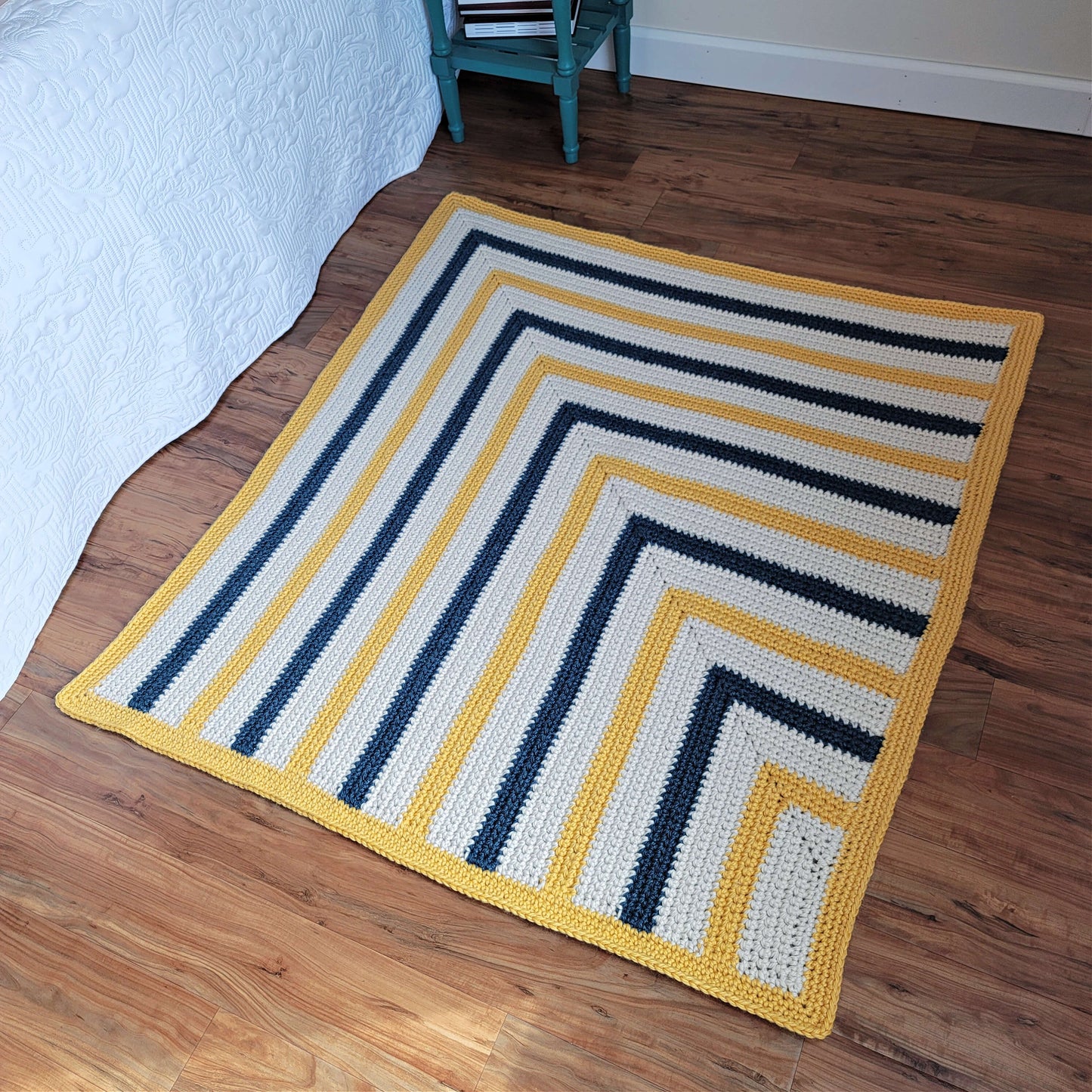 Crochet Kit - Mitered Rectangles Lapghan