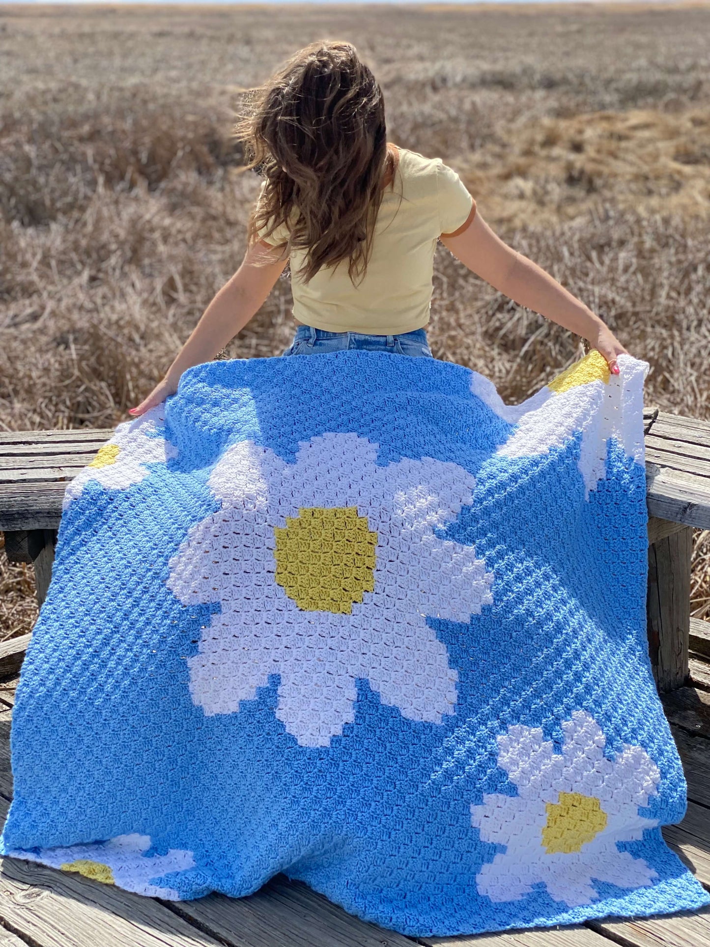 Crochet Kit - Daisy Day Throw