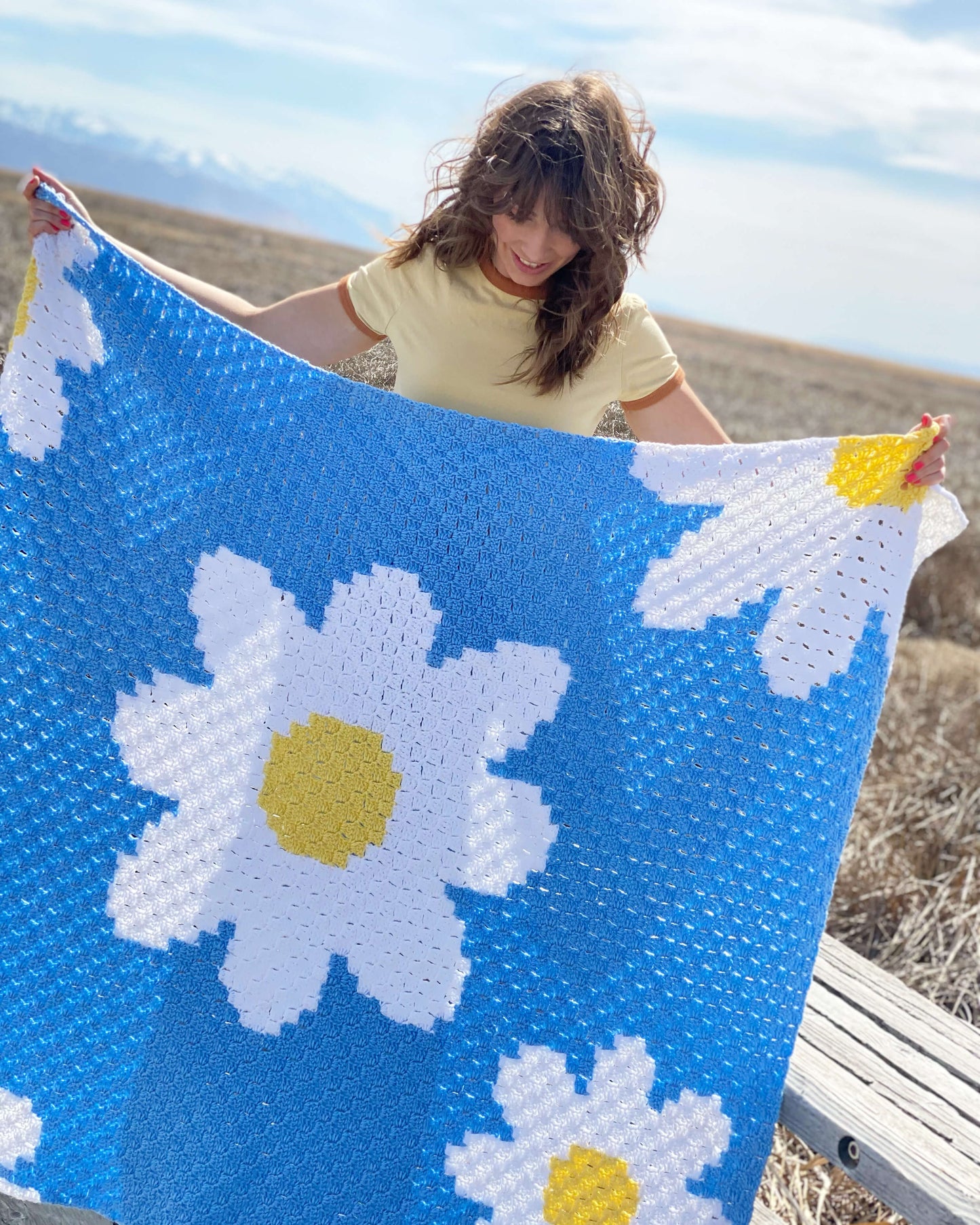 Crochet Kit - Daisy Day Throw