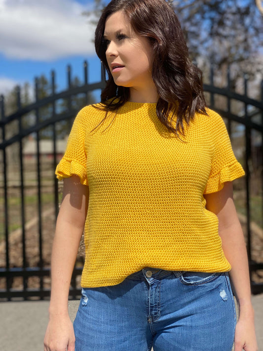 Crochet Kit - Relaxed Ruffle Tee