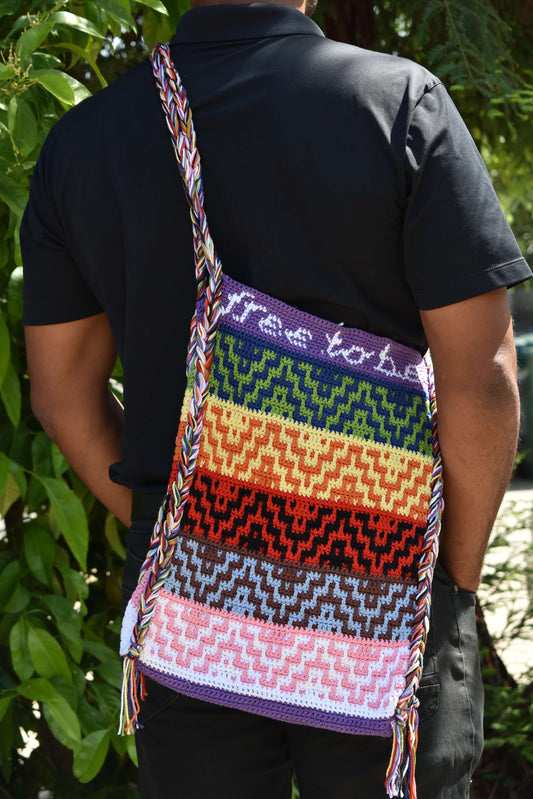 Crochet Kit - Free 2 Be Crossbody Bag