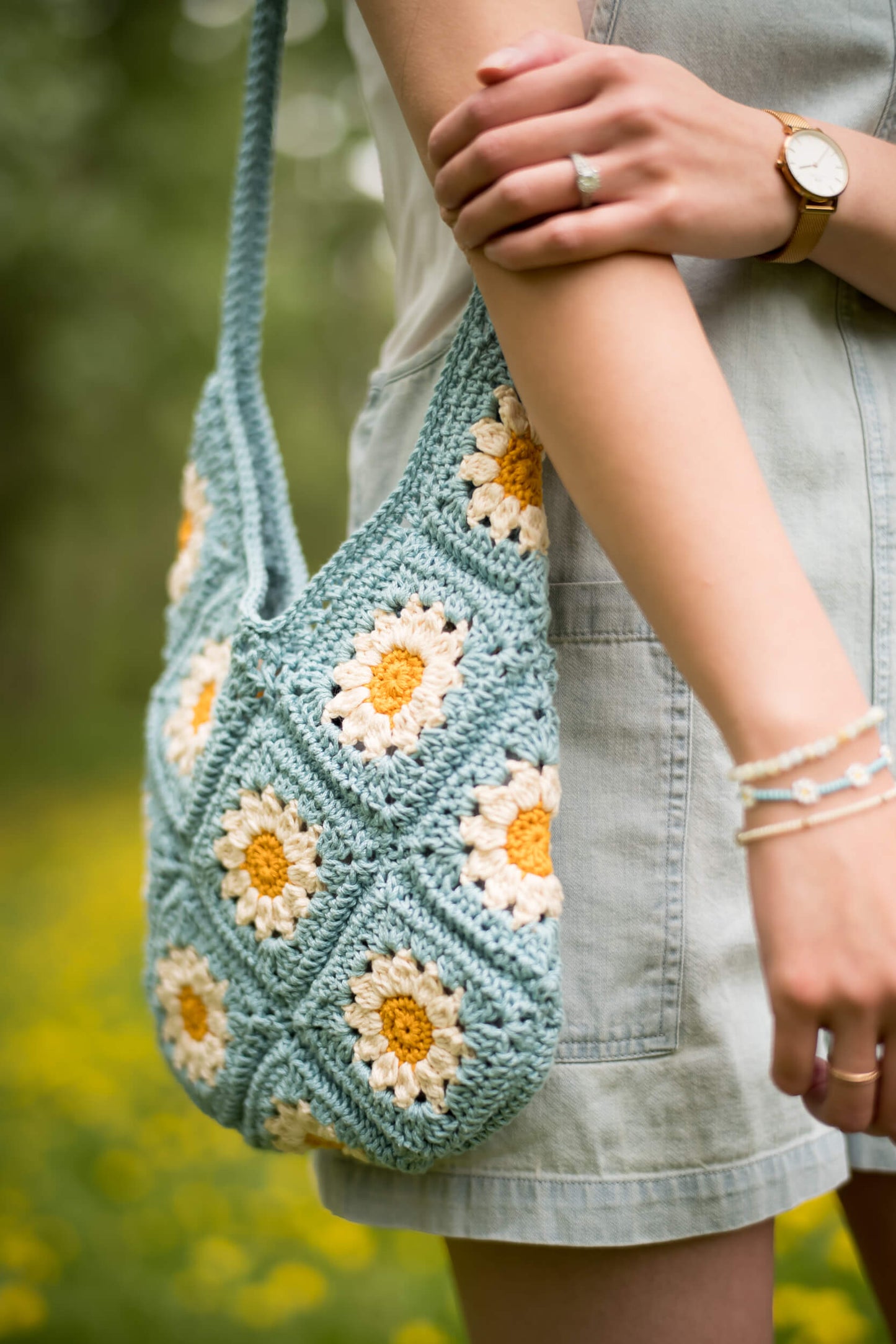 Crochet Kit - Summer Days Daisy Bag