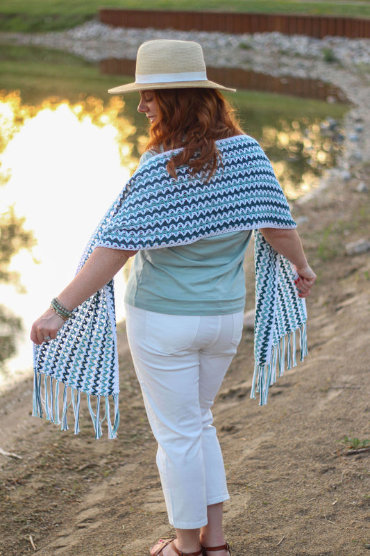 Crochet Kit - Waterstone Wrap