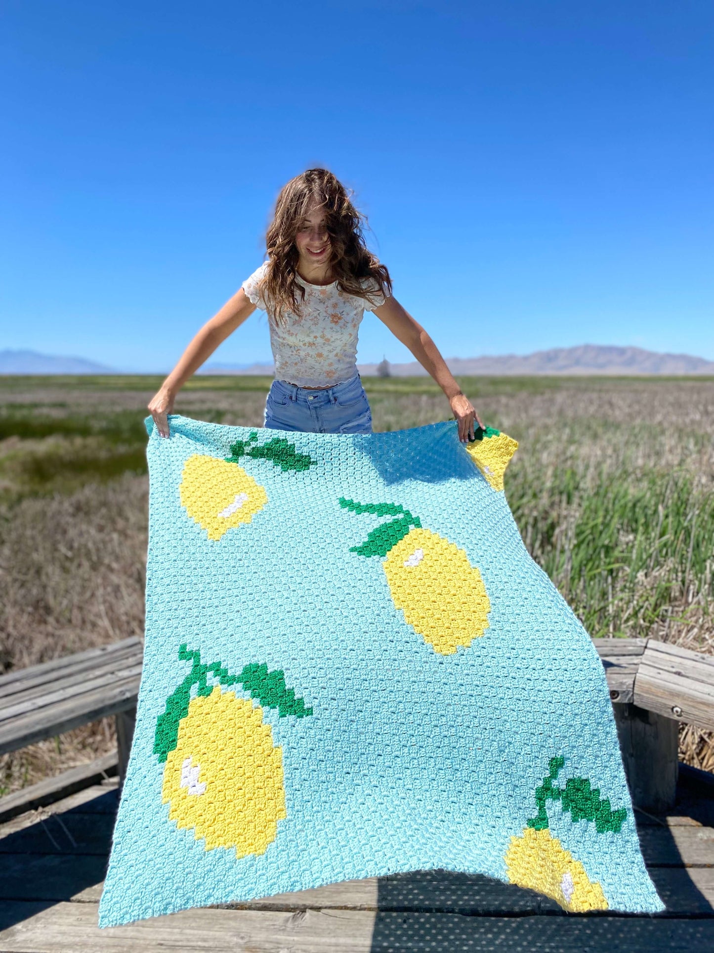 Crochet Kit - Squeeze The Day Throw