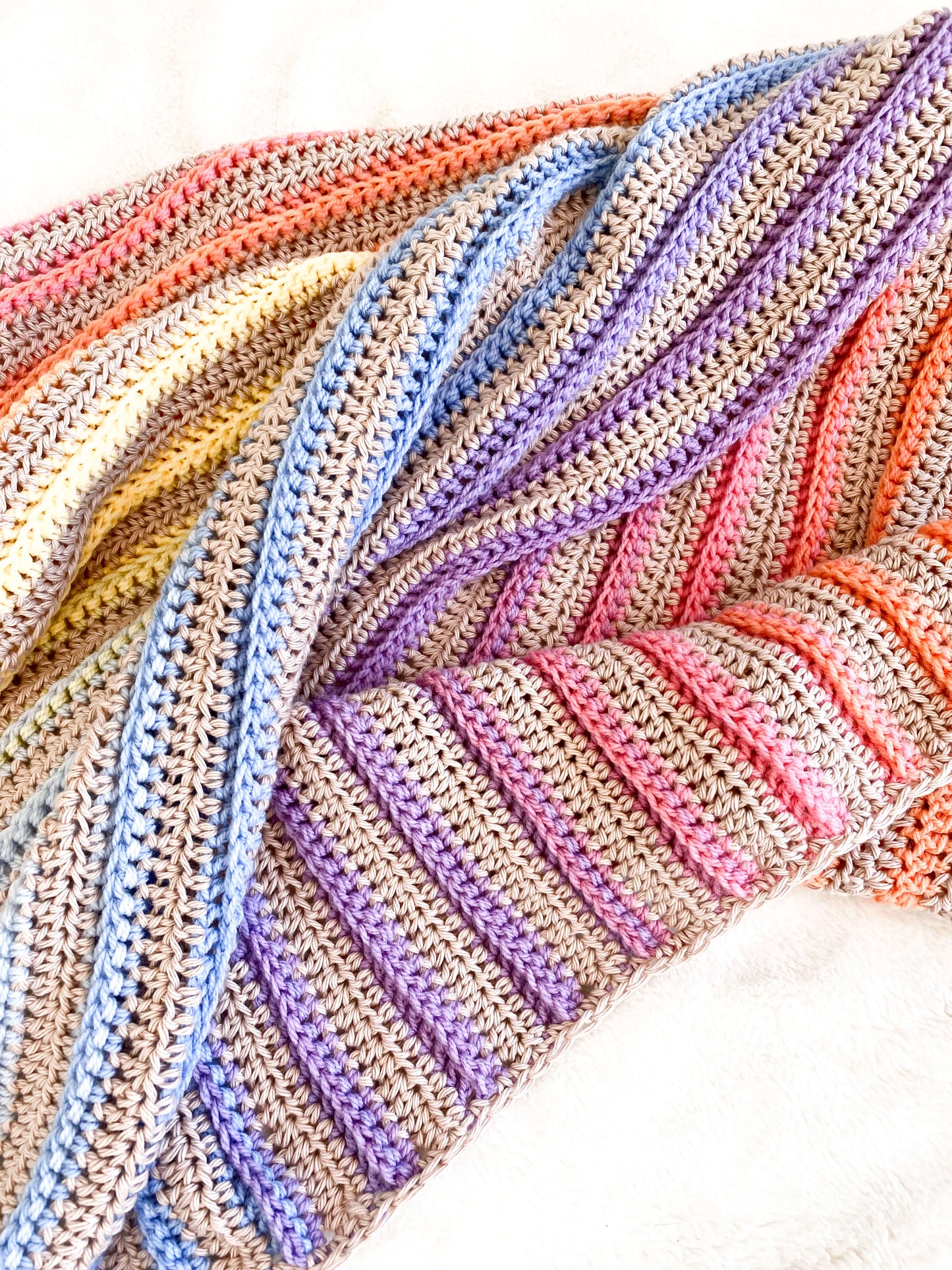 Crochet Kit - Sunset Flow Throw