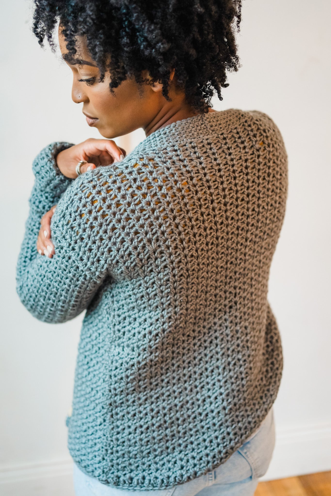 Crochet Kit - Toni Cuffed Cardi