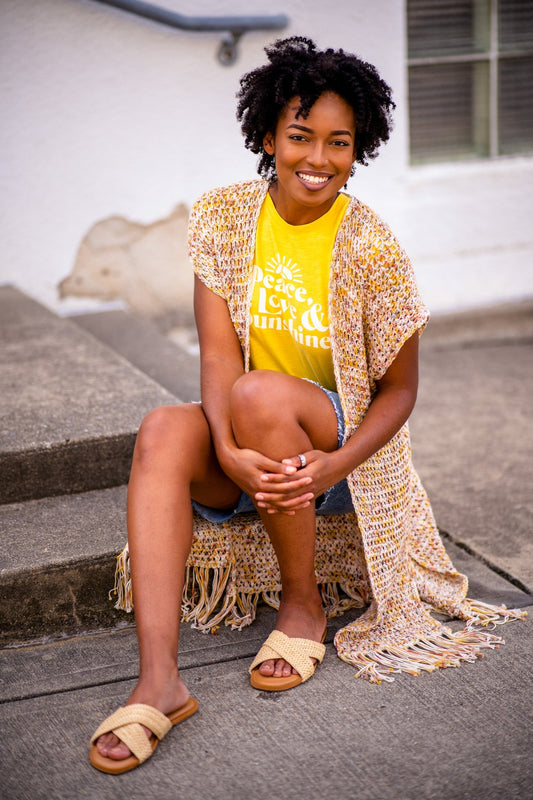 Crochet Kit - Lynn Fringe Vest