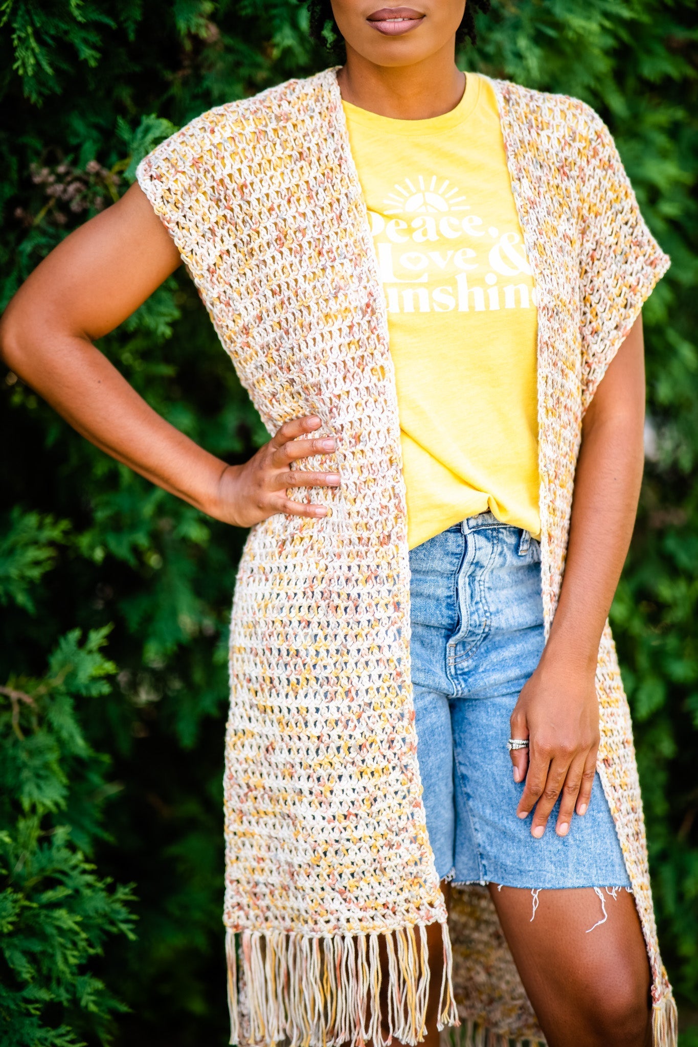 Crochet Kit - Lynn Fringe Vest
