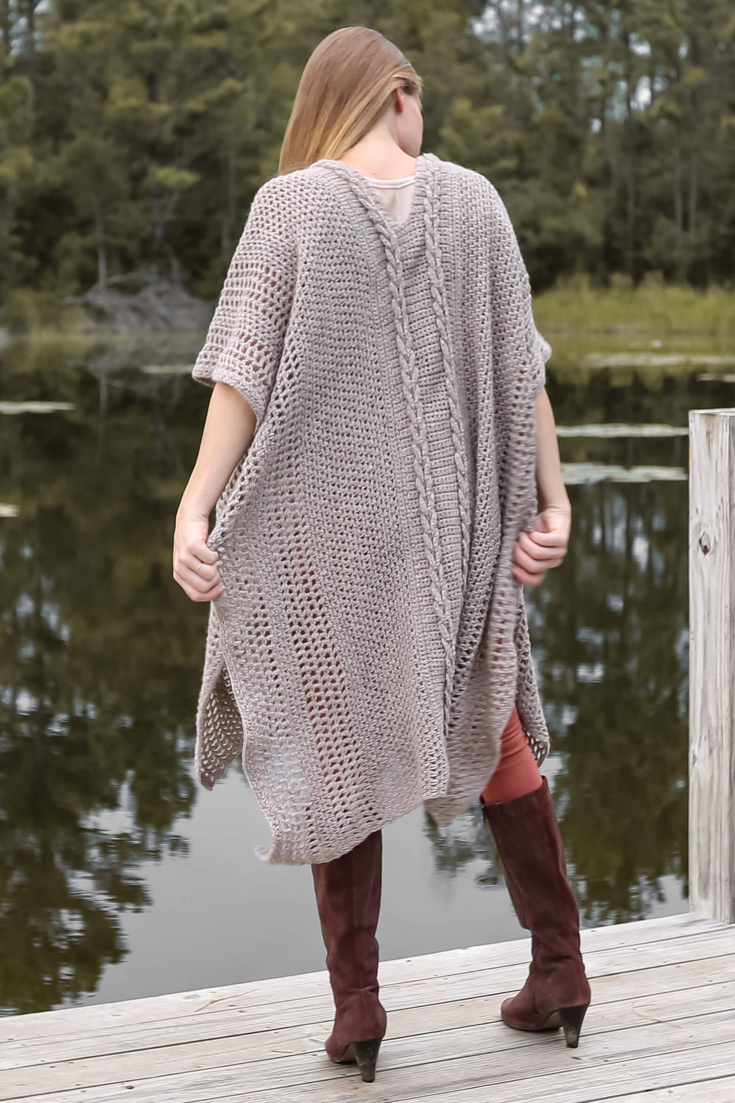 Crochet Kit - Faux Cable Ruana