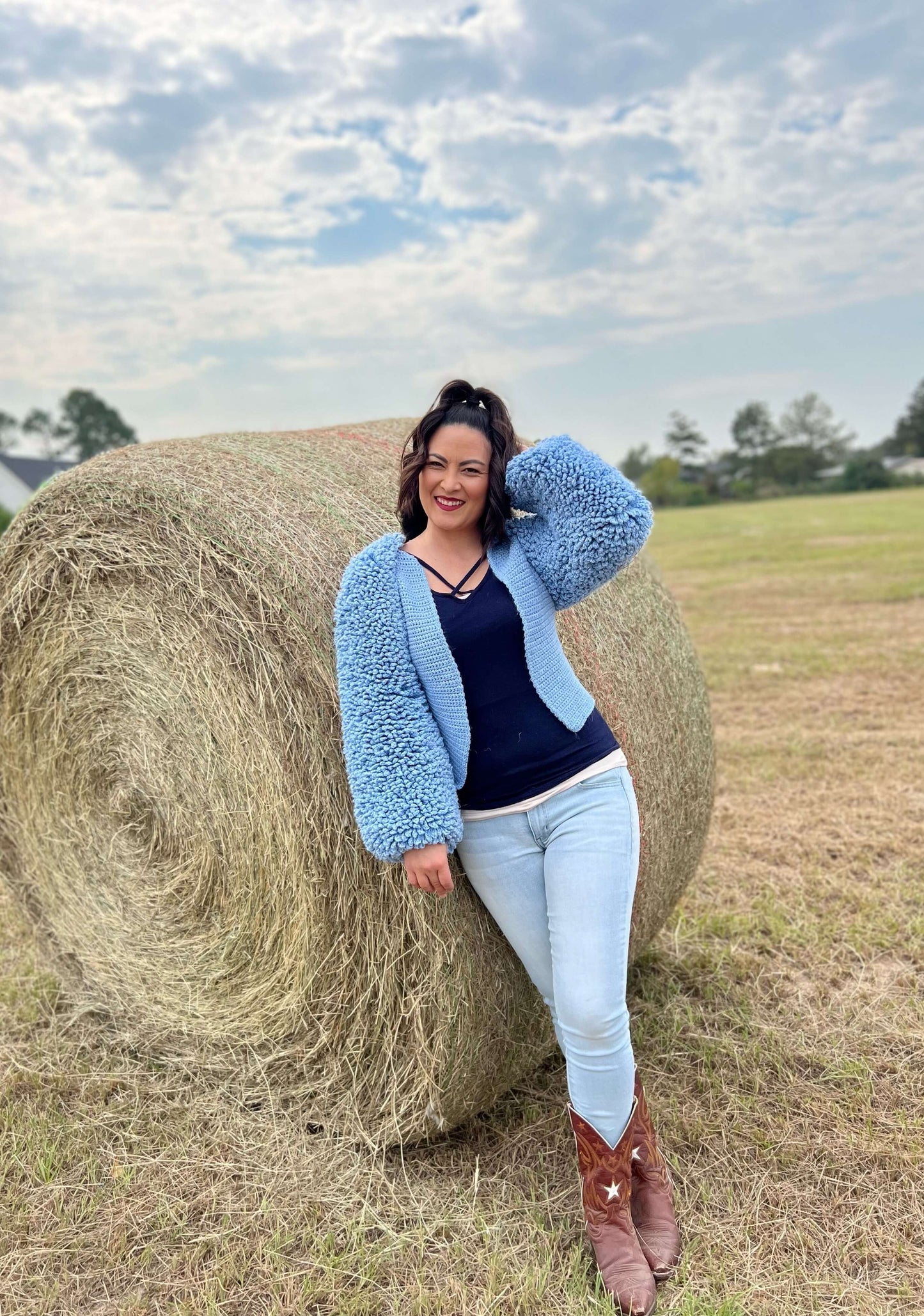 Crochet Kit - Faux Fleece Cardi