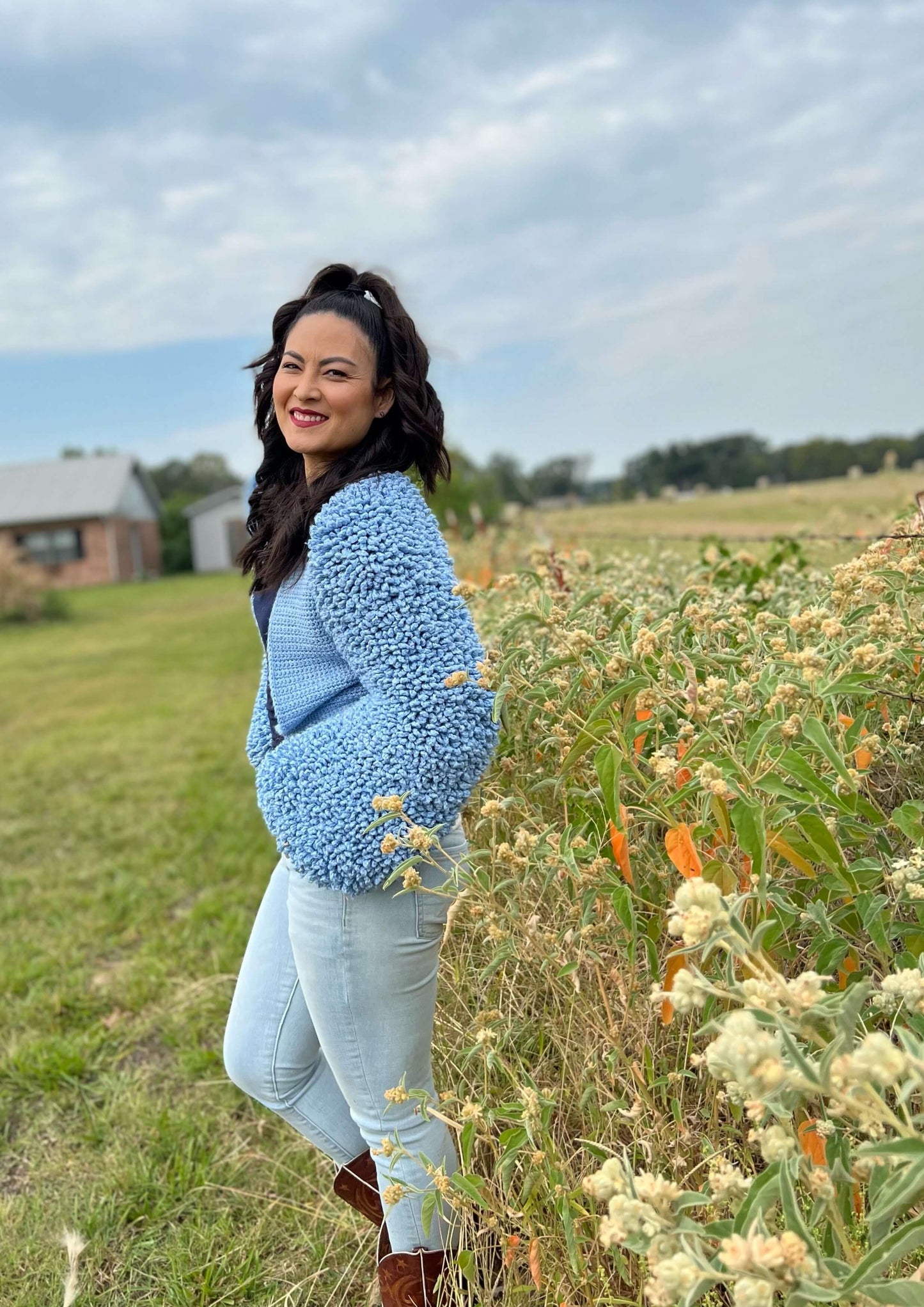 Crochet Kit - Faux Fleece Cardi