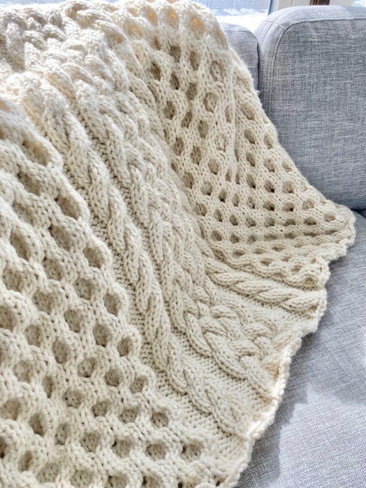 Knit Kit - Winter Bees Throw