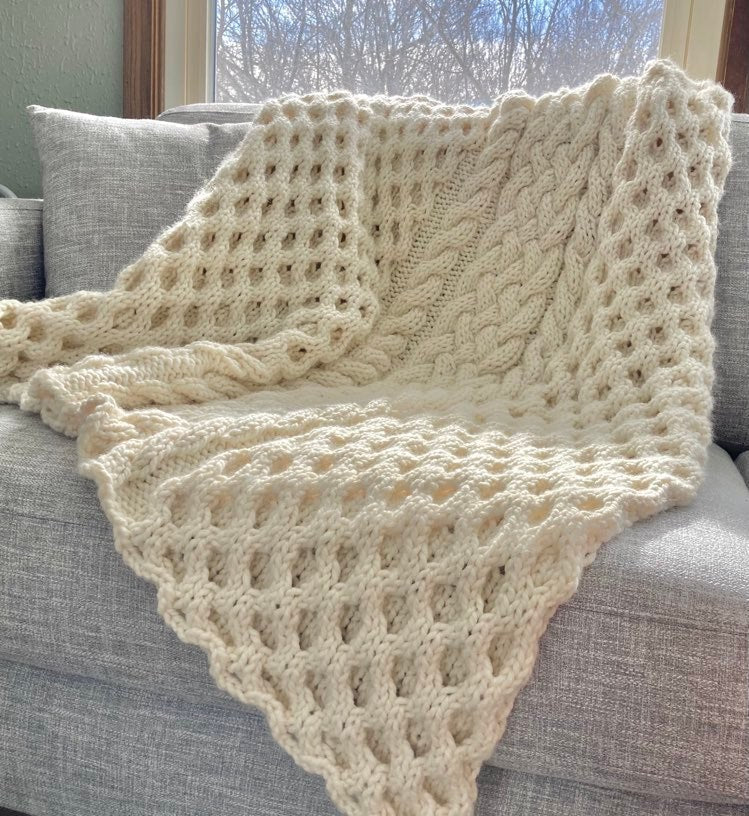 Knit Kit - Winter Bees Throw