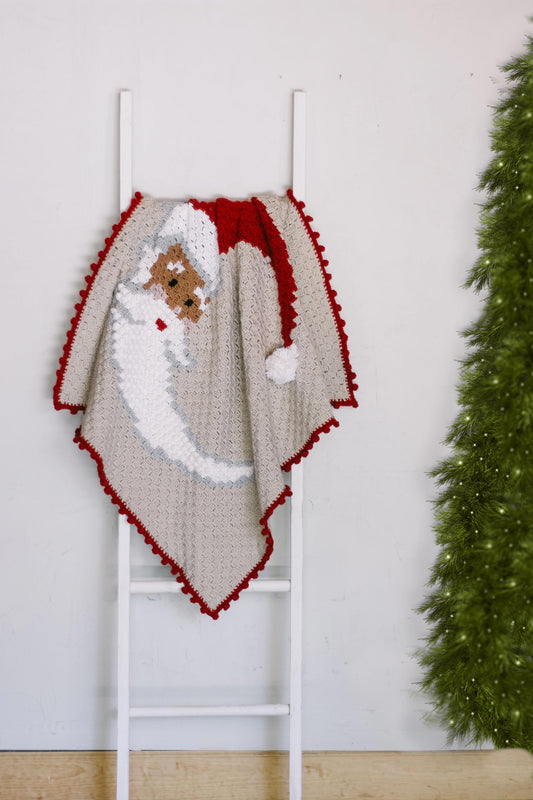 Crochet Kit - Jolly Old St. Nick Blanket