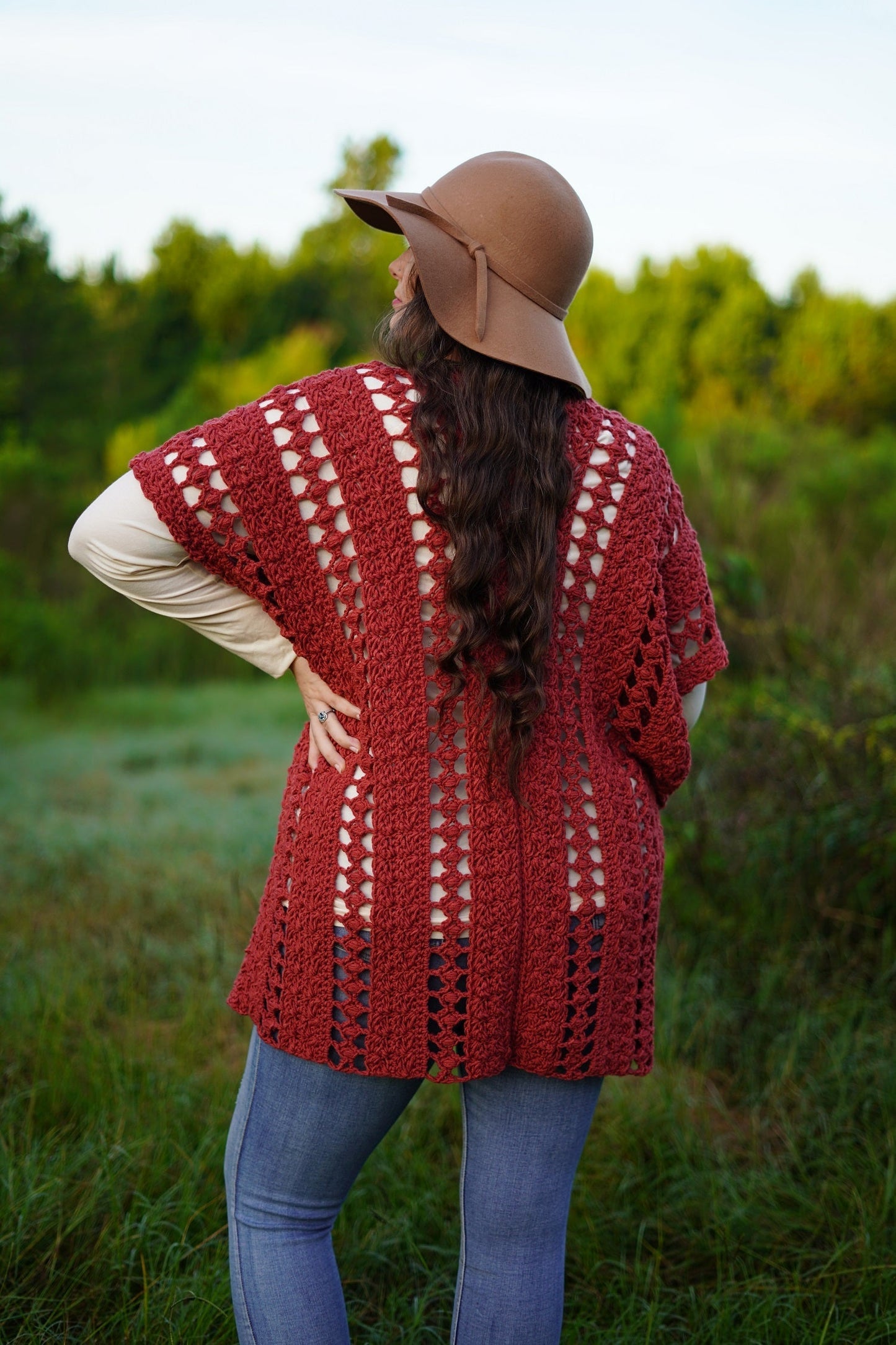 Crochet Kit - Rosebud Dreamer Ruana
