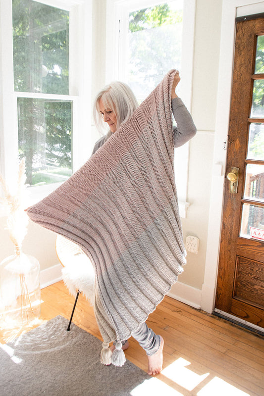 Knit Kit - The Ribbed Throw